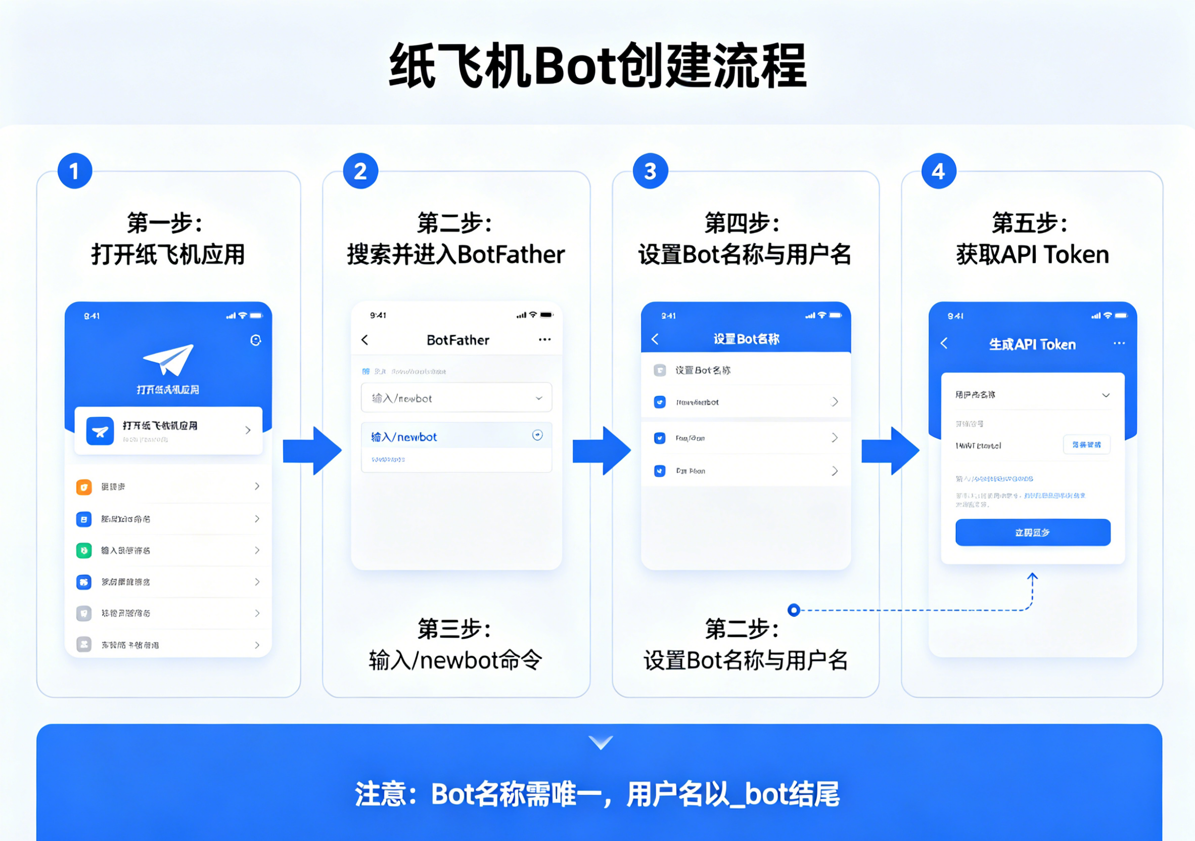 纸飞机Bot创建流程